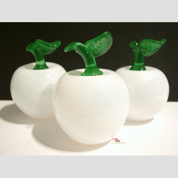 Glas bler - Hvid - 10-11cm Hj - Dia 8cm 1 S&aelig;t