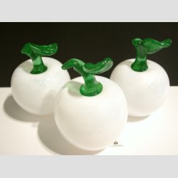 Glas bler - Hvid - 10-11cm Hj - Dia 8cm