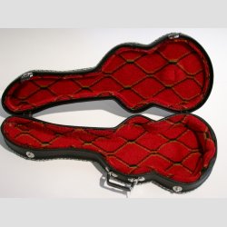 Guitar L�der Taske - Til Elektrisk Miniaturer Guitar - 28x11x3cm