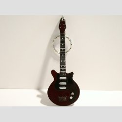 Guitar - Miniaturer Elektriske Guitar Ngleringe - Special Artist - 10cm