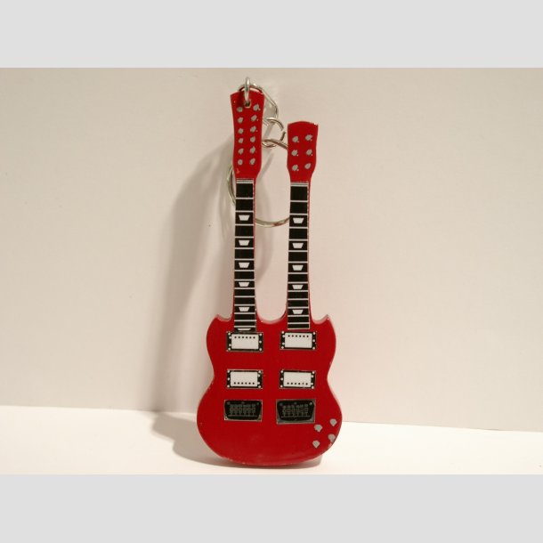 Guitar - Miniaturer Elektriske Guitar Ngleringe - Special Artist - 10cm ID Deko6
