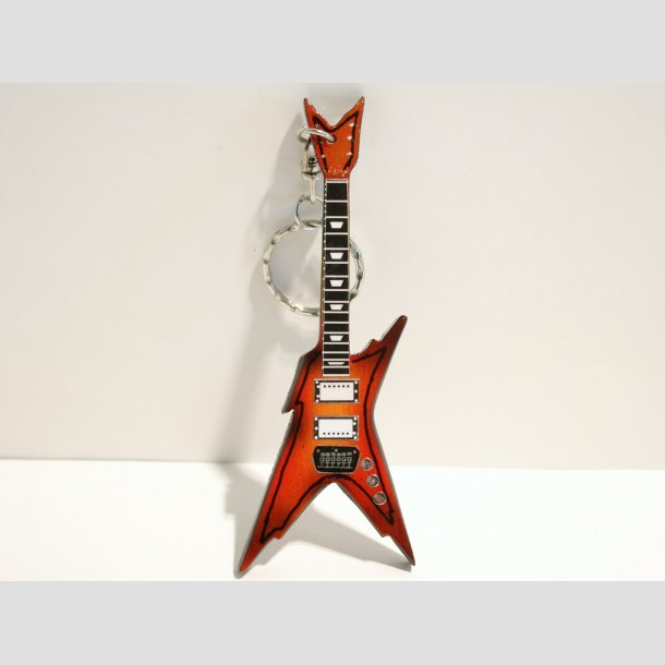 Guitar - Miniaturer Elektriske Guitar Ngleringe - Special Artist - 10cm ID Deko10