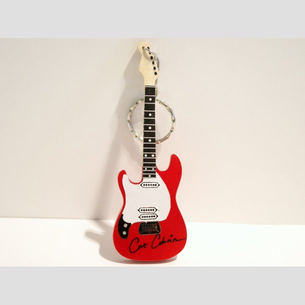 Guitar - Miniaturer Elektriske Guitar Ngleringe - Special Artist - 10cm ID Deko5