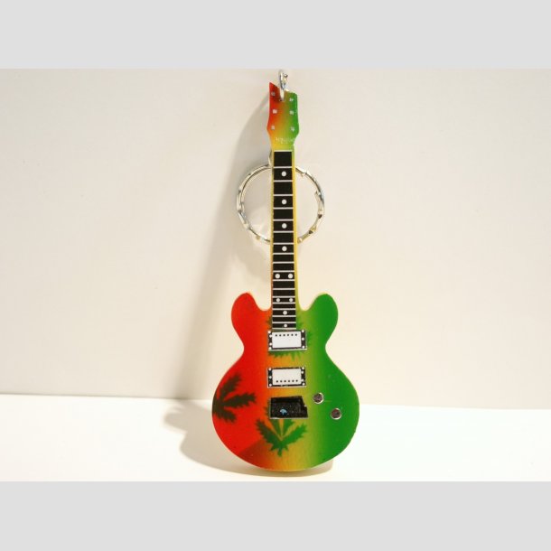 Guitar - Miniaturer Elektriske Guitar Ngleringe - Special Artist - 10cm ID Deko7