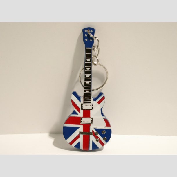 Guitar - Miniaturer Elektriske Guitar Ngleringe - Special Artist - 10cm ID Deko11