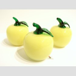 bler - Glas bler - Gule/Grnne bler - Hjde 9-10cm - Dia 7-8cm