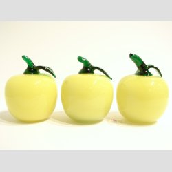 bler - Glas bler - Gule/Grnne bler - Hjde 9-10cm - Dia 7-8cm