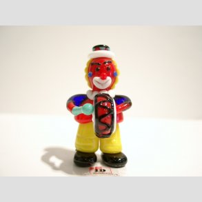 Klovn i Glas - Med Tromme - 6cm