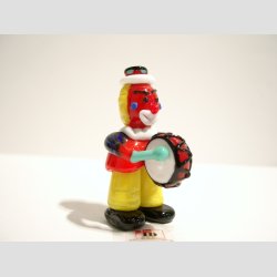 Klovn i Glas - Med Tromme - 6cm