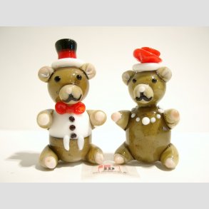 Bjrnemor & Bjrnefar - I JadeGlas - 7cm & 7,5cm