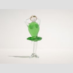 Glasfigurer - Ballet Danserinde I Glas - 6 Farver - Mini 5cm