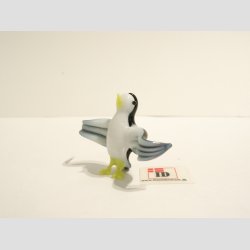 Glas M�ge - Skrigende - Sort/Hvid - Mini - 3 cm