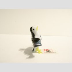 Glas M�ge - Skrigende - Sort/Hvid - Mini - 3 cm