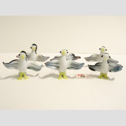 Glas M�ge - Skrigende - Sort/Hvid - Mini - 3 cm