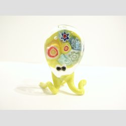 Glas Blksprutte - Med Millefiori - 5cm