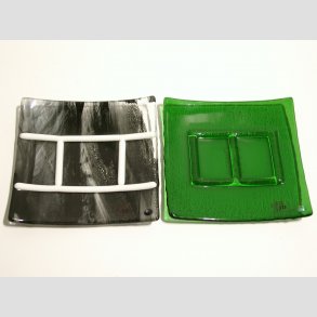 Glaskunst - Glas Smykke Fade - 11x11cm