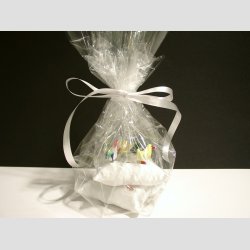 Glaskunst - Glas Nipsenle - Forrs Figurer Med Hvid Silkepude - 1 Start/Gavepakke