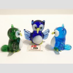 Ugler - I Glas Med Vinger - Mini 2,5cm