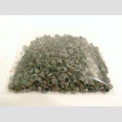 Millefiori Glas - Grains Cut Pieces - Jadebrun/Grn/Bl - 3-5mm - COE 96 - 100g