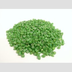 Millefiori Glas - Grains Cut Pieces - Grn/Hvid/Gul - 3-5mm - COE 96 - 100g