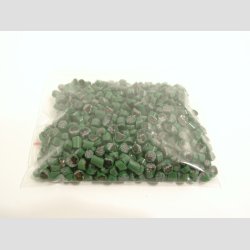 Millefiori Glas - Grains Cut Pieces - Jadegrn/Bl/Orange - 3-5mm - COE 96 - 100g