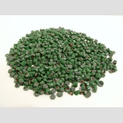 Millefiori Glas - Grains Cut Pieces - Jadegrn/Bl/Orange - 3-5mm - COE 96 - 100g