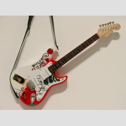 Miniaturer Jimi Elguitar - Stand &amp; Rem - 25cm
