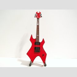 Miniaturer Elektrisk Hate Red Guitar - Med Stand - 25cm
