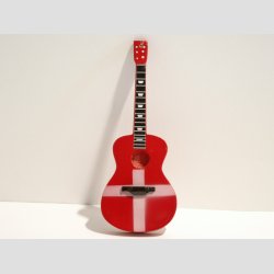 Mini Guitar med Magnet bagp - 10cm