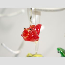 Glaspynt - Hndlavet Hngende Glas Pynt - 2-3cm