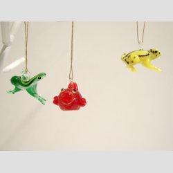 Glaspynt - Hndlavet Hngende Glas Pynt - 2-3cm