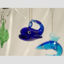 Glasfigur - H�ngende Maritime Glas Figurer - 4-8cm