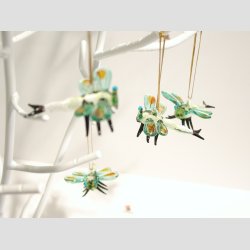 H�ngende Glas Guldsmed - 7cm