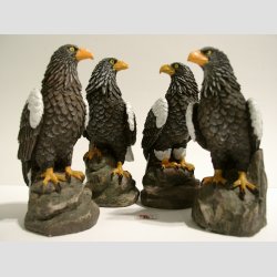 Dyrefigur Statuette - Stellers rn - 14cm - 4 Forskellige Stillinger