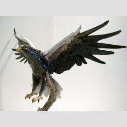 Flyvende Stellers Havrn - Lakeret - Hjde 40cm, Vingefang 48cm