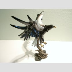 Flyvende Stellers Havrn - Lakeret - Hjde 40cm, Vingefang 48cm