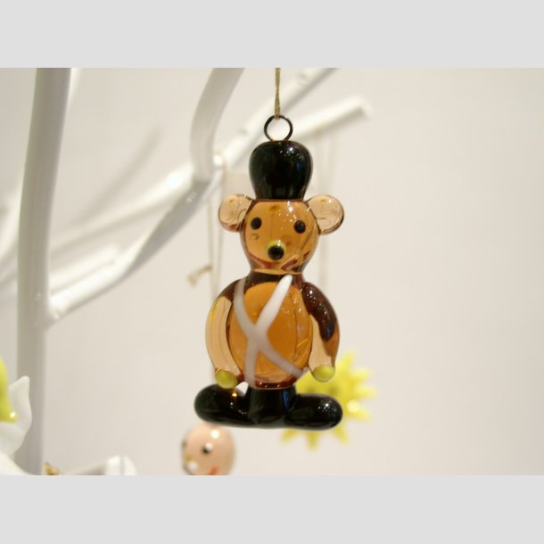 Glaskunst Figurer - Hngende Glas Figurer - 3-5cm Brun