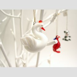 Hngende Glas Fugle &amp; Glasfigurer - 2-4cm