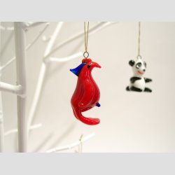 Hngende Glas Fugle &amp; Glasfigurer - 2-4cm