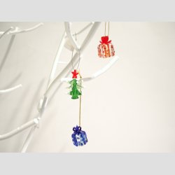 Julepynt - Hngende Glas Mini Julepynt - 3cm