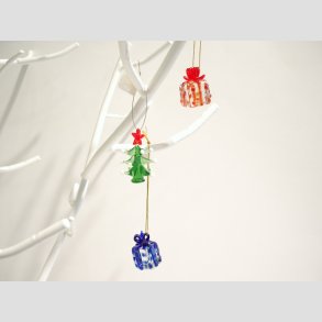 Julepynt - Hngende Glas Mini Julepynt - 3cm