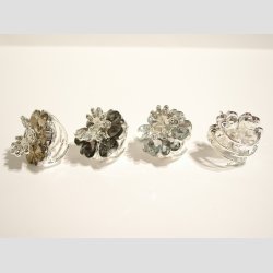 Forgyldt Hr og Trklde Spnde - Sommerfugl &amp; Sm Hjerter - 3,5cm