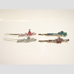 Forgyldt Hr &amp; Trklde Spnder - Krone - 6cm