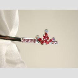 Forgyldt Hr &amp; Trklde Spnder - Krone - 6cm