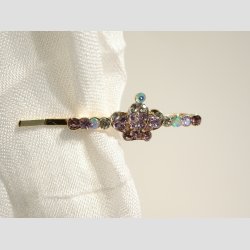 Forgyldt Hr &amp; Trklde Spnder - Krone - 6cm