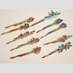 Forgyldt Hr &amp; Trklde Spnder - Krone - 6cm