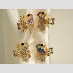 Forgyldt Hr &amp; Trklde Spnder - Pfugle - 2,5cm