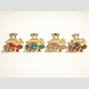 Forfyldte Hr og Trklde Spnder - Sommerfugl - 2,5cm