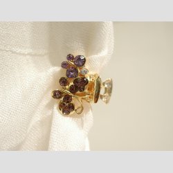 Forfyldte Hr og Trklde Spnder - Sommerfugl - 2,5cm