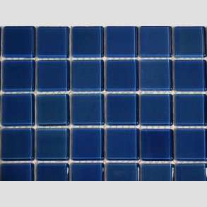 Glas Mosaik Kakel Flise - 2,5x2,5cm - Bl